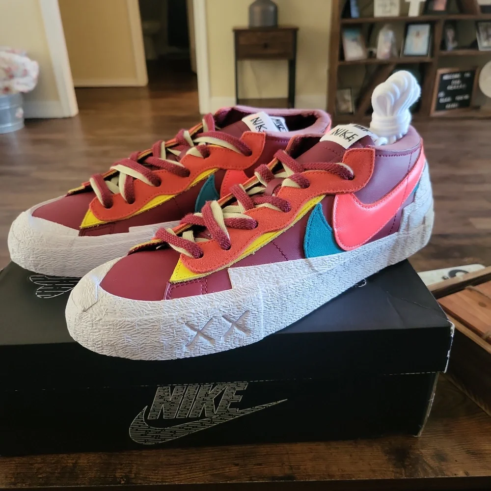 Nike blazer Sacai Kaws Red - Picture 2 of 5
